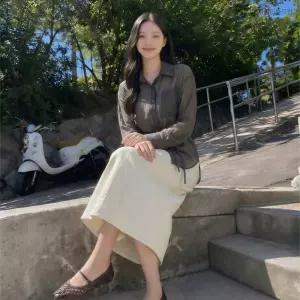[스타필드 고양 로엠] 스트랩 디테일 셔츠 RMYWG25NT1