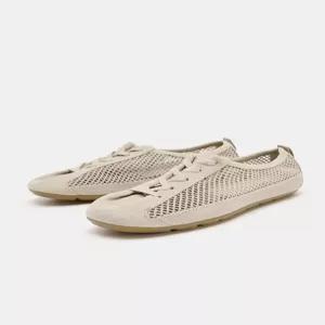 ZARA 자라 메쉬 풀탭 스니커즈 크림 화이트 5221 710 002 단화 플랫슈즈 캐주얼