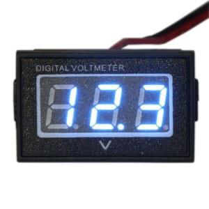 방수 모니터 DC 4.5-150V 12/24/36/48V 전압계 자동 전기 자동차 게이지 골프 카트 자전거 오토바이 소형 디지털 0.56
