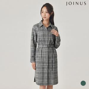 조이너스 체크 카라 집업 원피스_JAAW1-COP200