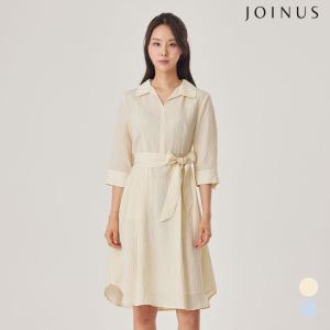 조이너스 스트라이프 7부 셔츠 원피스_JACU5-WOP250