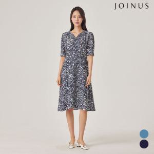 조이너스 쉬폰 반소매 패턴 원피스_JACU4-WOP150
