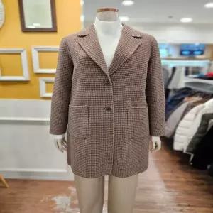 BCBG_노원점 타이니 체크 코트 B5DAH830