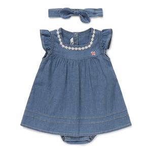 [블루독베이비] (BL)데님 원피스형 바디수트 46313-604-02