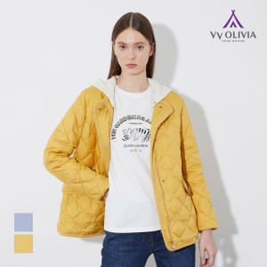비비올리비아 [VVOLIVIA] 로고 퀼팅 덕다운 점퍼_VVBKD4S1161