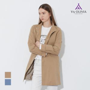 비비올리비아 [VVOLIVIA] 밴드넥 트렌치 코트_VVBEB4X1311