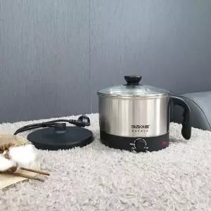키친아트 라면 멀티 무선 스텐 전기 냄비 포트 1.2L [BFS14814]