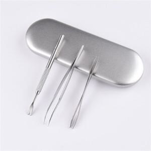 스테인리스 스틸 애완동물 벼룩 제거 도구 스크래칭 훅 핀셋 클립 세트 고양이 강아지 진드기 미용 용품