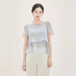 [백화점 홈쇼핑 정품] 로엠 뷔스티에 매칭 블라우스 RMBLG38R13