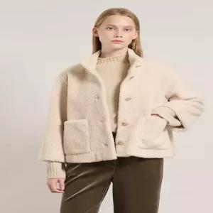 [BCBG][올앤선드리] 밴드 FAKE 무스탕 자켓 A5WAF815_DG