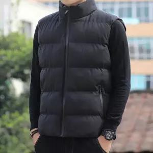 남자패딩조끼 패쪼 하이넥 패딩조끼 데일리 웰론 남자 레이어드