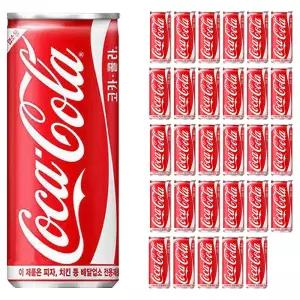 코카콜라 업소용 슬릭 245ml 30캔 탄산 콜라 사이다 환타 음료수