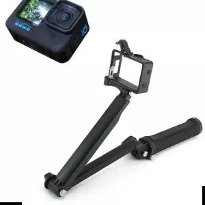 스틱 GOPRO10 모노포드 삼각대 헤드 삼각대헤드모노포드 3WAY 호환 액션캠 셀카