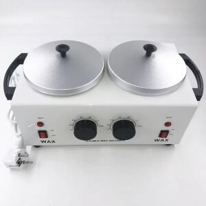 더블 포트 제모 왁스 워머 기계 파라핀 히터 손발 스파 도구 110V/220V