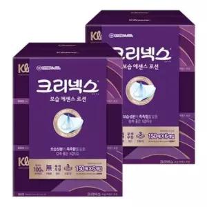천연펄프 크리넥스 보습에센스 로션 3겹 미용티슈 150매x3입x2팩