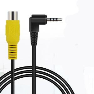 AV 비디오 케이블 어댑터 2.5mm 잭 수 플매트 카펫 러그-GPS 및 후면 카메라 변환기 용 RCA 암