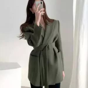 하프코트 바바리코트 데일리 레인코트 코트 슬림핏 미디라인 HL]