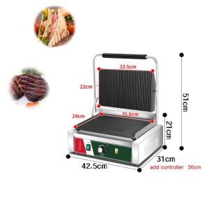 상업용 전기 220V/110V 파니니 기계 레스토랑용 가열 압력 플레이트 그릴