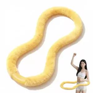 2026 신상 6세대 소프트 인조 토끼털 가중 훌라후프 4kg 여성용 복부운동 다이어트 뱃살 허리운동 홈트