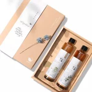 [경북고향장터 사이소]국산 저온압착 들기름 참기름 300ml 2병 선물세트 [ 농부플러스 ]