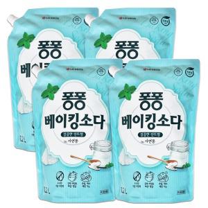 엘지 퐁퐁 주방세제 리필 베이킹소다 1.2L X 4개