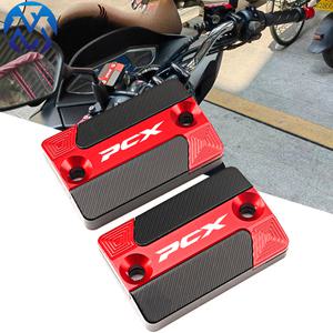 PCX 액세서리 바이크 오토바이 CNC 프론트 브레이크 저수지 유체 탱크 커버 오일 컵 캡 혼다 호환 PCX 160