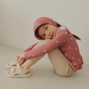 [보리보리/베이-비]BAY-B 유아 아동 여아 로즈 플라워 래쉬가드+보넷세트