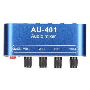 3.5mm 미니 스테레오 믹서 볼륨 조절 파워 앰프 4 in 1 아웃 사운드 선택기 노트북 오디오