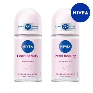 니베아 데오드란트 롤온 펄 뷰티 50ml 2개