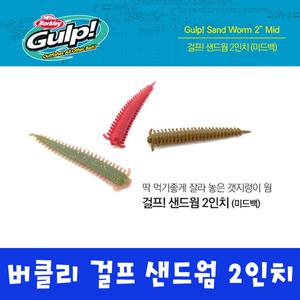 버클리 걸프 샌드웜 2인치 미드백 16CT 볼락 루어 갯지렁이 웜