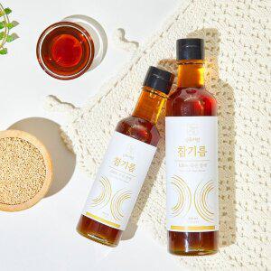 [상주아람곶감]국산 저온압착 참기름 300ml 2병 선물세트