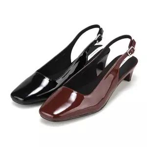 [BABARA][본사운영] 바바라 베이직 소가죽 스퀘어 여성 슬링백 4cm_BBI733
