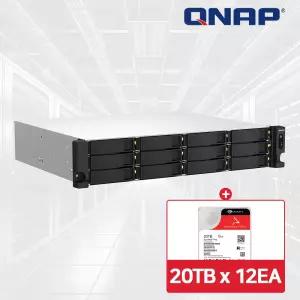 QNAP TS-1264U-RP-8G NAS 12베이 아이언울프프로 240TB [20TBx12] HDD 포함