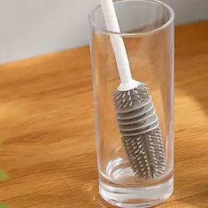 긴손잡이 실리콘 병솔 말랑한브러쉬 물병 부드러운수세미