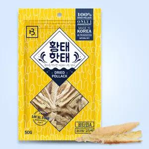 브리더랩 황태핫태 황태스틱 50g - 국내산 핫해 강아지 북어 수제간식