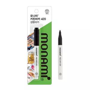 모나미 키친마카420/냉동고/네임펜/냉장고/그릇/보관용기/물병/밀폐용기/반찬통/보관일/메모/비닐봉투/생활