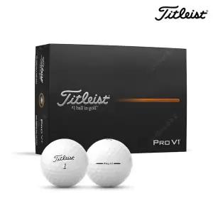 [타이틀리스트] 골프공 Pro V1 25 골프볼 3피스 12개입, 화이트