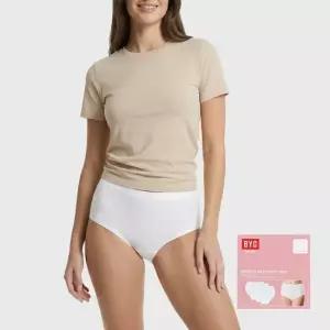 BYT7530 여성 화이트 순면 부인용 삼각 팬티 3종