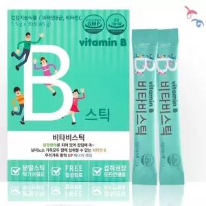 가족 활력보충제 비타민B 비타비스틱 30포 엽산 GMP