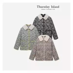 써스데이아일랜드Thursday Island 덤블 카라 패턴 퀼팅 점퍼T238MJP301W 1096800