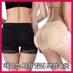 하체보정팬티 레이스 사각팬티