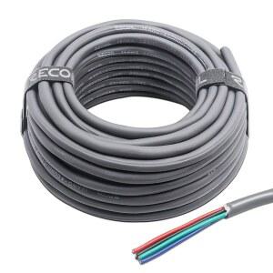 반동 100피트 4 도체 18AWG 저전압 RGB 와이어 LED 연장 케이블 스피커 주석 도금 18 게이지 코어 무산소 구리 배선