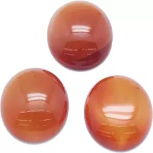 패셔웰리 10Pcs 24.5mm 카넬리안 카보숑 반원형 돌 구슬 플랫 백 돔 보석 장식 차크라 힐링 크리스탈 커버