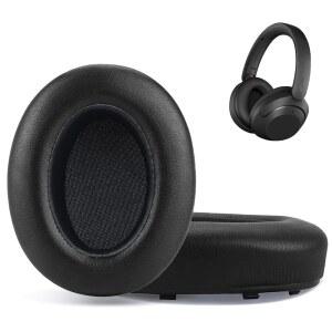 소니 WH-XB910 XB910N 엑스트라 베이스 노이즈 캔슬링 헤드폰 헤드폰 이어 쿠션 헤드셋 이어패드 이어컵 커버(블랙) 교체용 이어패드