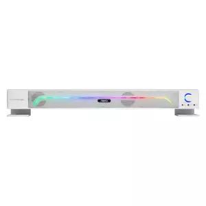앱코 LED 사운드바 PC방 컴퓨터 스피커 역동적 사운드 화이트