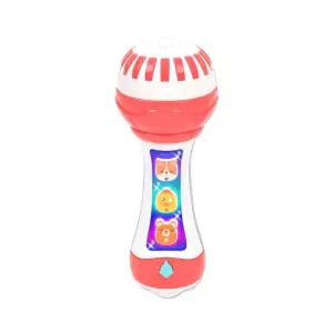 오즈토이 동물 멜로디 마이크 LED 노래방 아기 음량조절 동요 에코마이크 사운드 장난감