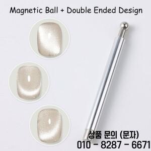 캣아이 마그네틱 볼 네일 스틱 도구 세트 양방향 강력 자석펜 3D 젤 폴리쉬 용품