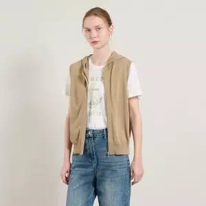 [BCBG]썸머  후드 집업 니트 베스트A5M3K50172 99/ 애플아울렛