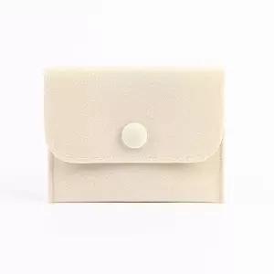[앨리스]벨벳 액세서리 보관 주머니 아이보리 사각 9.5x7.5cm (37725370A)