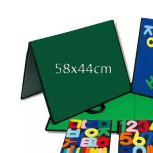 삼각자료판고정핀초록 58X44cm 찍찍이보드판 삼각자료판 고정핀보드 찍찍이보드
